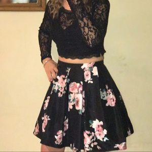 prom/homecoming two piece dress.